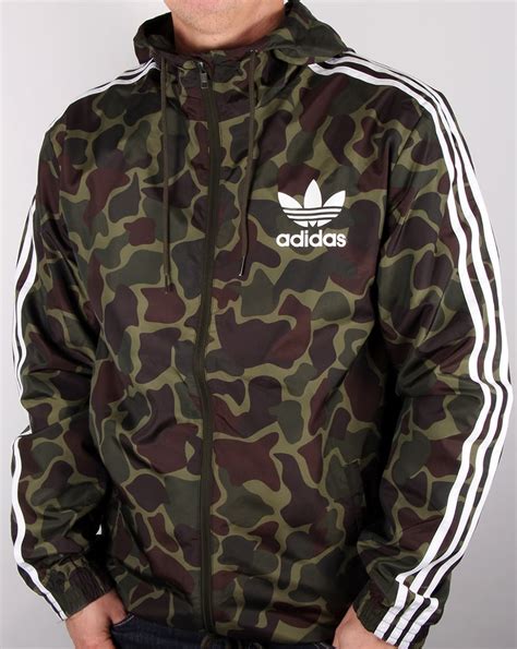 adidas windbreaker camouflage herren|Adidas originals hooded windbreaker.